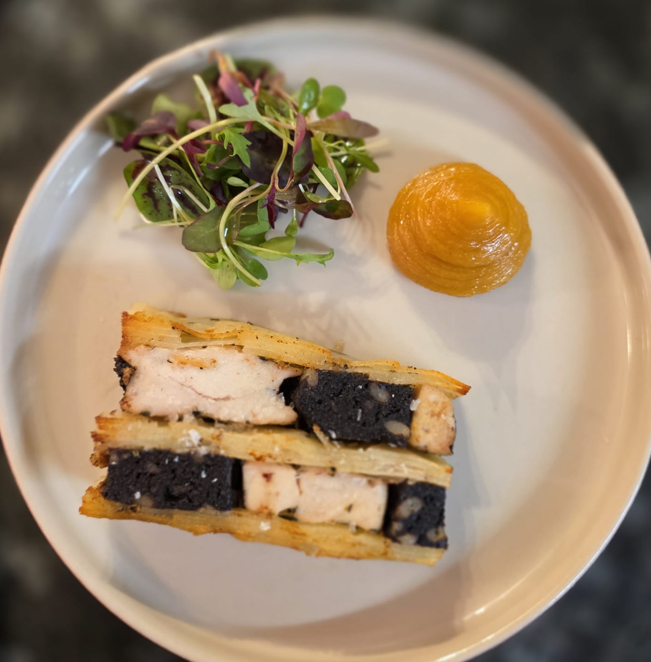  Chicken, Black Pudding & Potato Terrine 