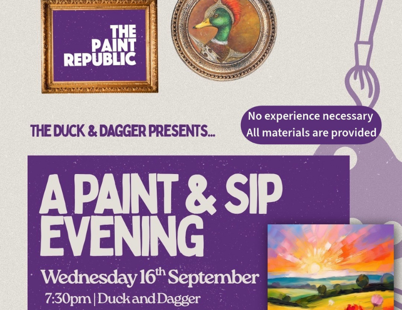 sip and paint at the duck and dagger